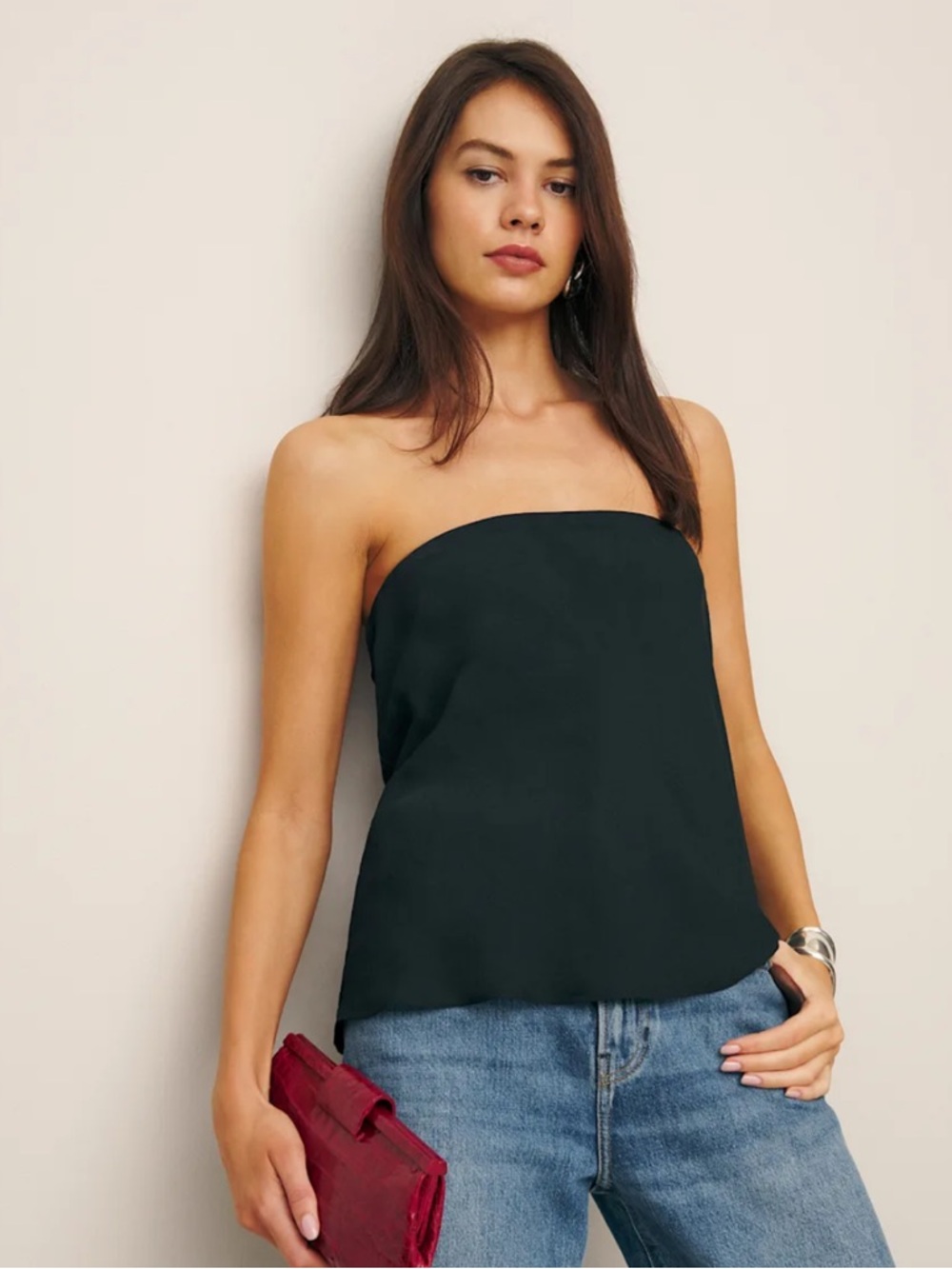 Reformation Mollie Top Black - Size XS